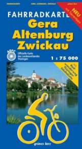 Fahrradkarte Gera altenburg Zwickau Thüringer Städetkette