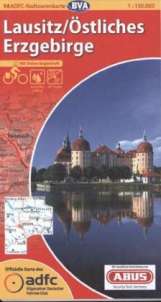 Radtourenkarte Saale - östliches Erzgebirge