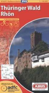 Radtourenkarte Thüringer Wald - Rhön