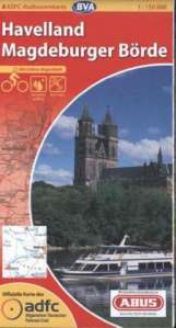 Radtourenfkarte Havelland - Magdeburger Börde