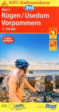 Radtourenkarte Rügen Usedom Vorpommern