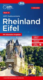 Rheinland Eifel Radtourenkarte