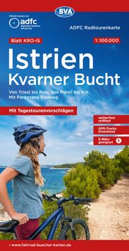 Radtourenkarte Istrien varner Bucht