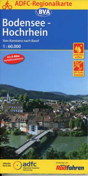 Radkarte Bodensee Hochrhein
