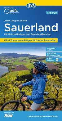 Regionalkarte Sauerland Ruhrtalradweg SauerlandRadring