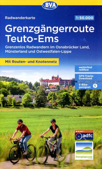 Radwanderkarte Grenzgängerroute Teuto-Ems