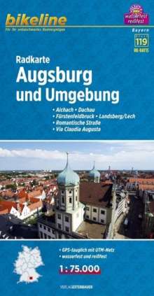 Radkarte Augsburg und Umgebung