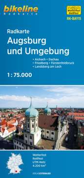 Bikeline Radkarte Augsburg und Umgebung