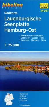 Bikeline Radkarte Lauenburgische Seenplatte Hamburg-Ost