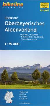 Bikeline Karte Oberbayerisches Alpenvorland