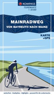 Kompass Radkarte Mainradweg von Bayreuth nach Mainz