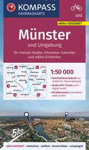 Kompass Radkarte Münster und Umgebung
