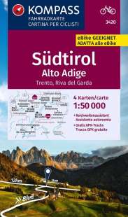 Kompass Radkarte Südtirol Trento Riva del Garda