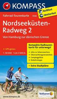 Kompass Nordseeküsten-Radweg von Hamburg zur dänischen Grenze