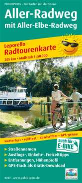 Radwanderkarte Publicpress

Aller-Radweg 
mit Aller-Elbe-Radweg 