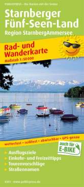 Radkarte Starnberger Fünf-Seen-Land Ammersee Region Starnberg