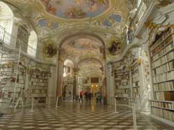 in der Bibliothek im Stift Admont