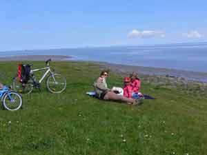 Radfahrer auf Texel