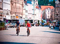 Radfahrer in Steyr