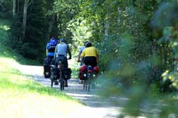 Radfahrer im Taurachtal