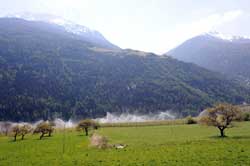 Bewässerung im oberen Vinschgautal